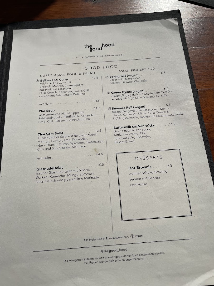 Menu The Good Hood - Bielefeld-4